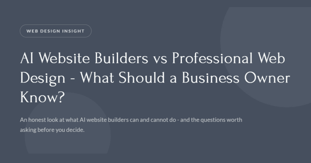 Featured image with infinite web design colours and title of the blog